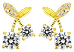 Clous d'oreilles - Cherry Sparkle