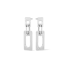 Clous d'oreilles - Chrome Rectangles