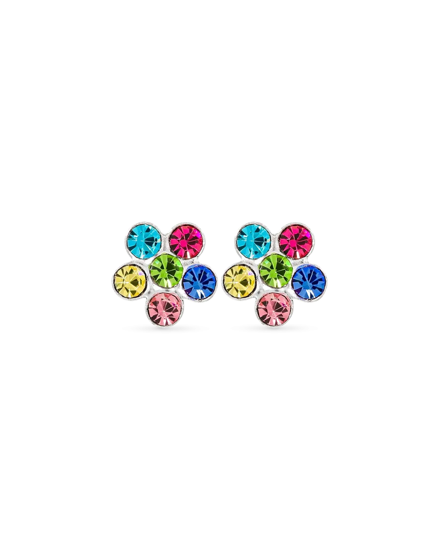 Clous d'oreilles - Colorful Flower