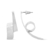 Clous d'oreilles - Curved Silver