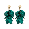 Clous d'oreilles - Emerald Leaves