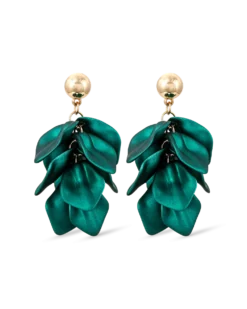Clous d'oreilles - Emerald Leaves