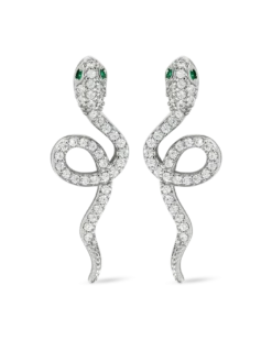Clous d'oreilles - Emerald Serpent