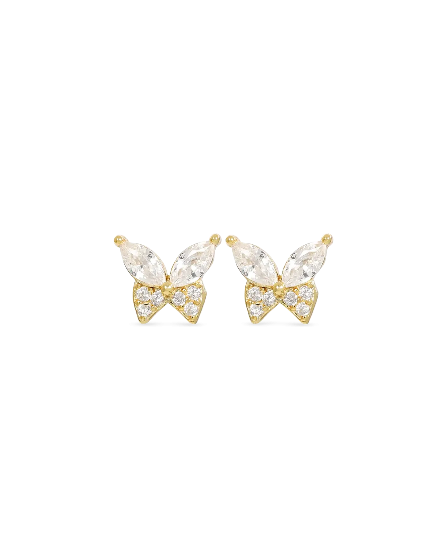 Clous d'oreilles - Flattering Gold