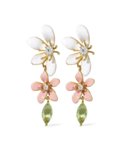 Clous d'oreilles - Floral Leaves