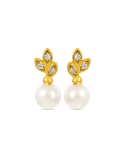 Clous d'oreilles - Floral Pearls