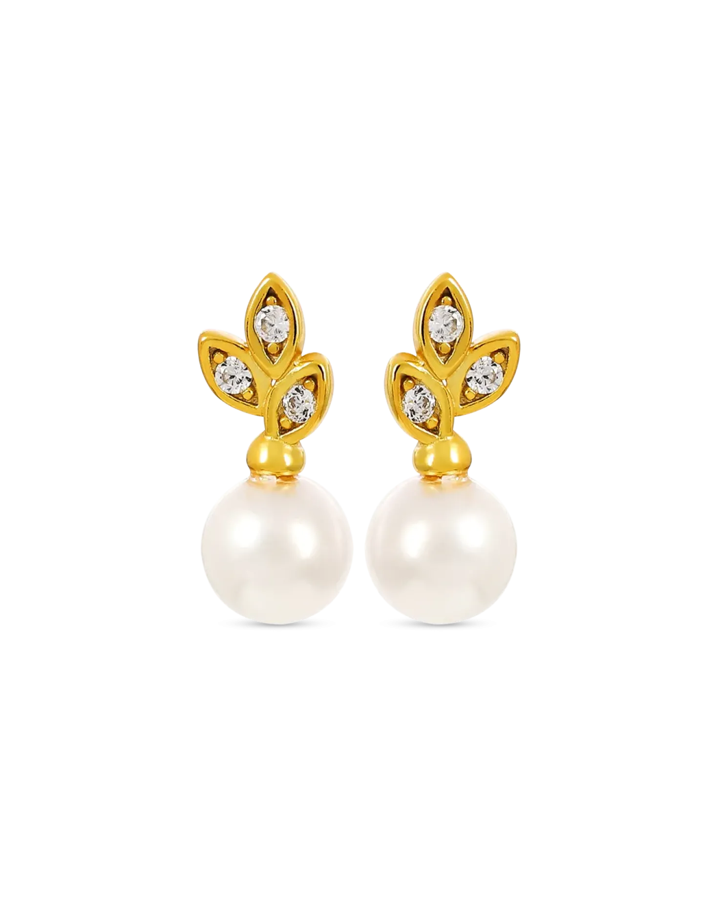 Clous d'oreilles - Floral Pearls