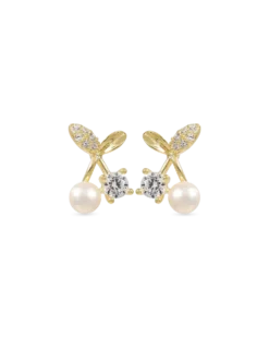 Clous d'oreilles - Golden Cherry