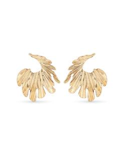 Clous d'oreilles - Golden Feather