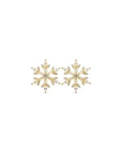 Clous d'oreilles - Golden Snowflake