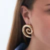 Clous d'oreilles - Golden Spirals