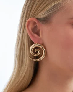 Clous d'oreilles - Golden Spirals