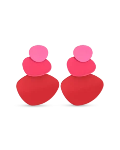 Clous d'oreilles - Mat Rouge
