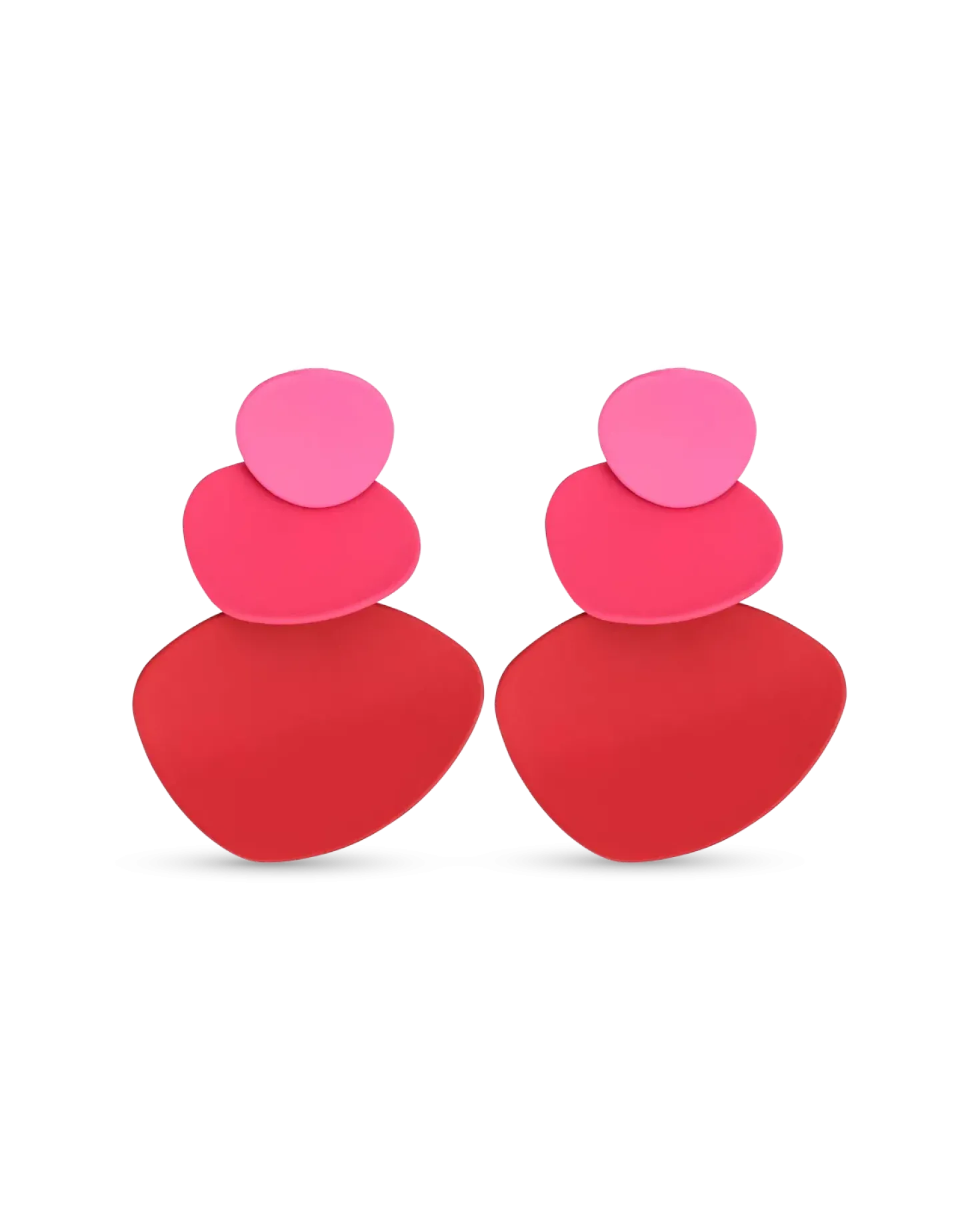 Clous d'oreilles - Mat Rouge