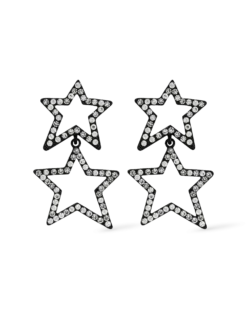 Clous d'oreilles - Onyx Stars