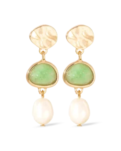 Clous d'oreilles - Pastel Aventurine