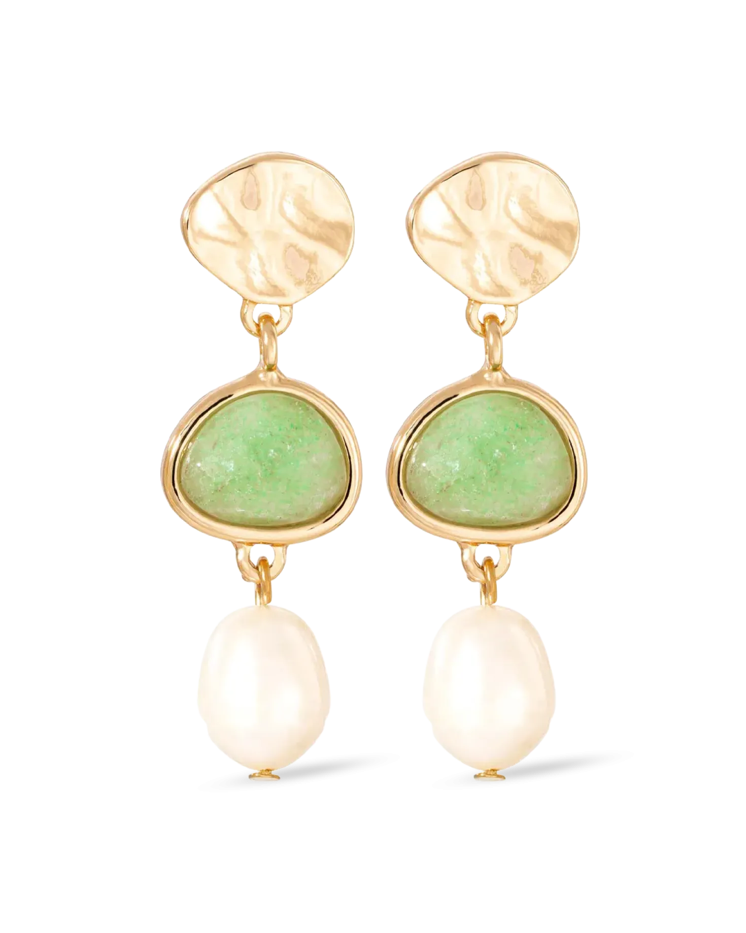 Clous d'oreilles - Pastel Aventurine