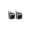 Clous d'oreilles pour homme - Black Steel