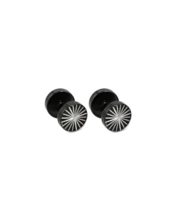 Clous d'oreilles pour homme - Black Star