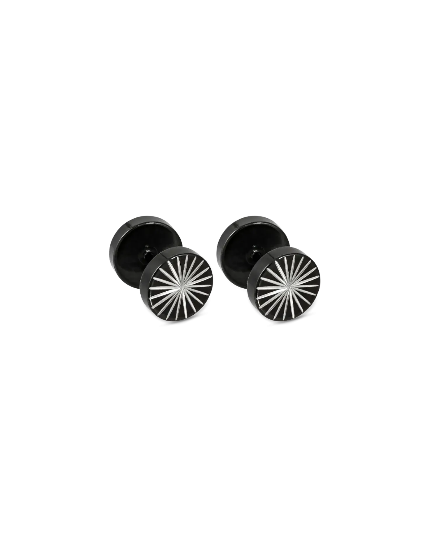 Clous d'oreilles pour homme - Black Star