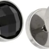 Clous d'oreilles pour homme - Black Sparkle