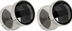 Clous d'oreilles pour homme - Black Sparkle