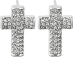 Clous d'oreilles pour homme - Sparkling Cross