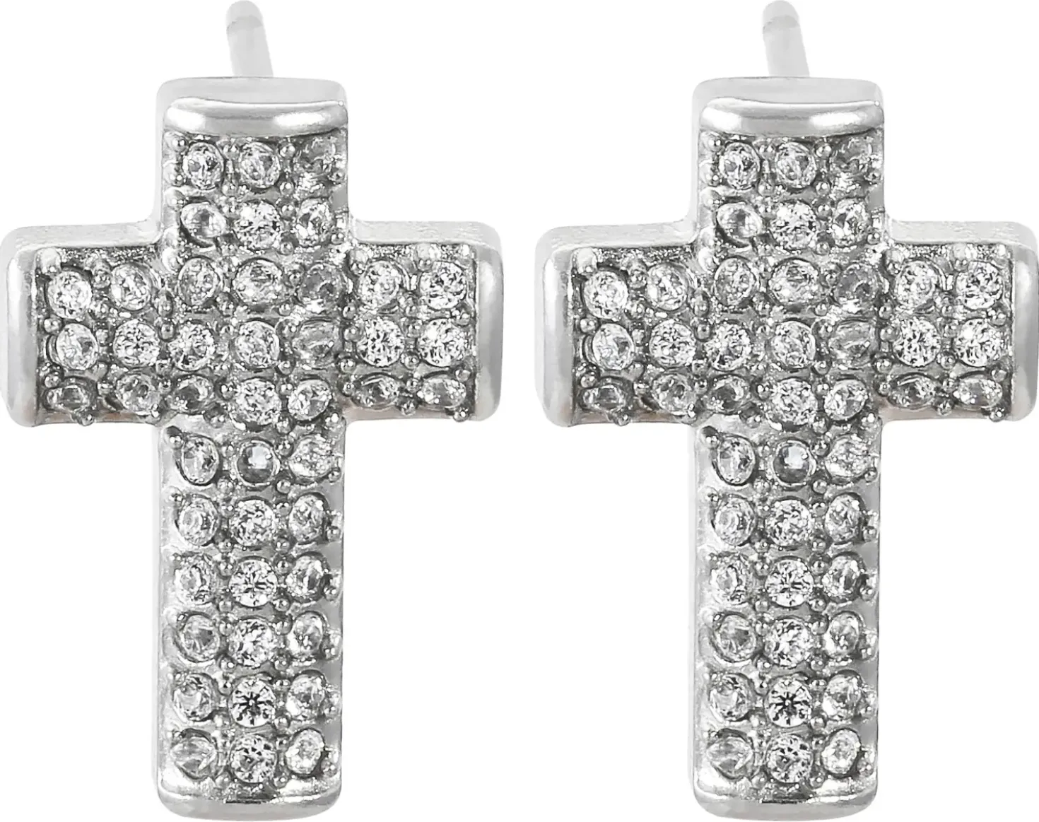 Clous d'oreilles pour homme - Sparkling Cross
