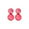 Clous d'oreilles - Red Pearls