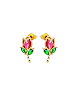 Clous d'oreilles - Red Tulip