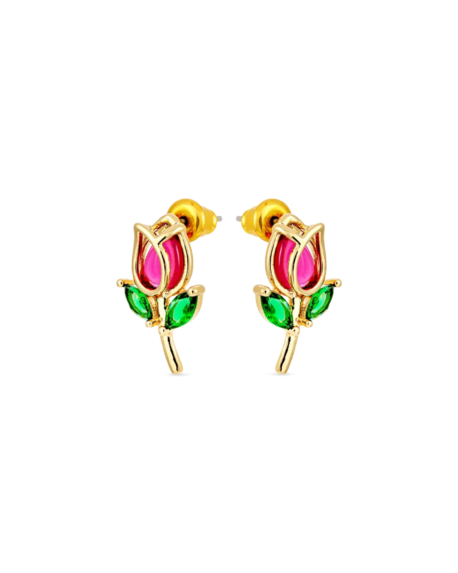 Clous d'oreilles - Red Tulip