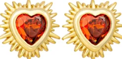Clous d'oreilles - Red Zirconia