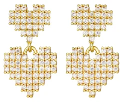 Clous d'oreilles - Retro Hearts