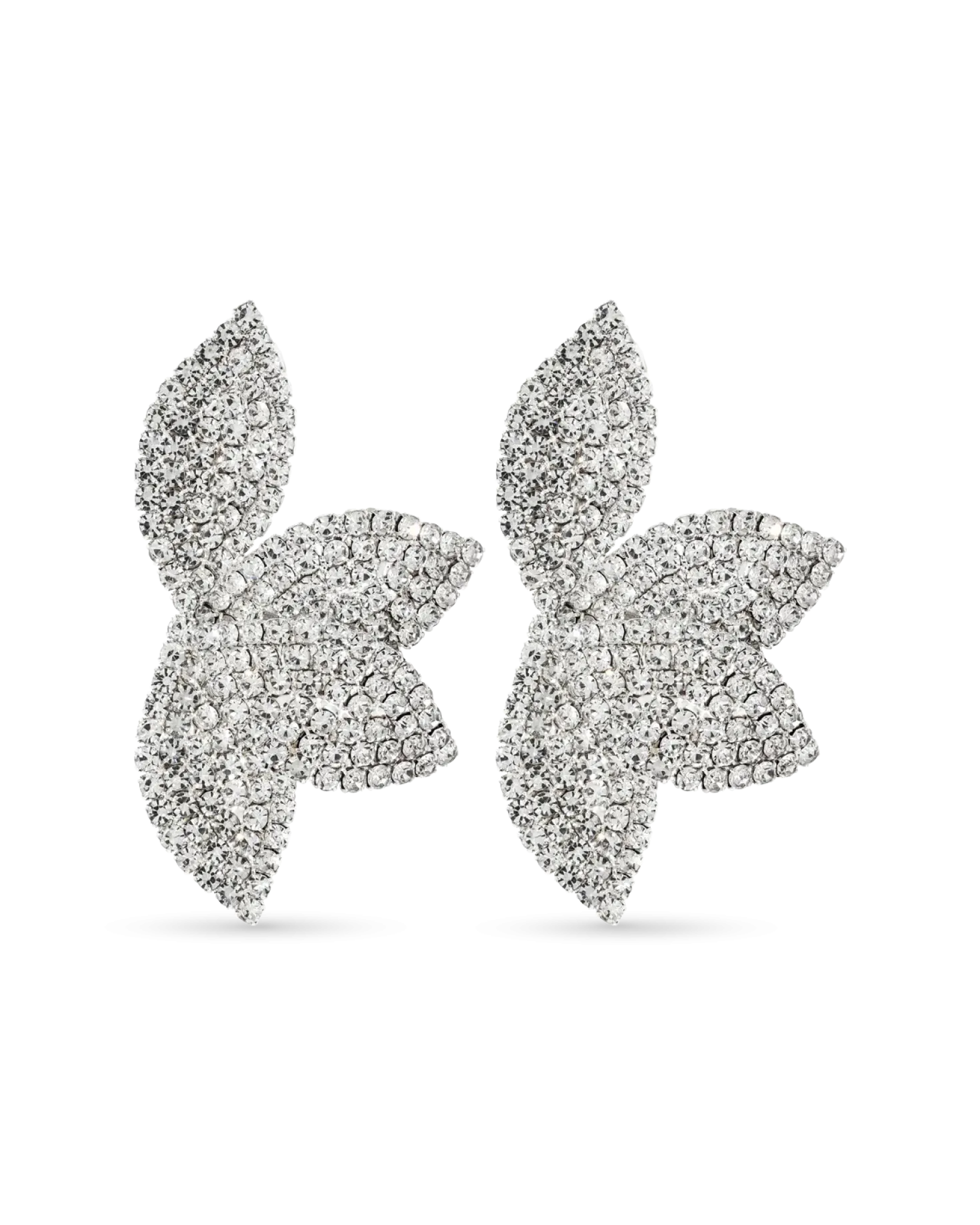 Clous d'oreilles - Rhinestone Flower