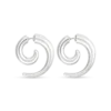 Clous d'oreilles - Rhodium Swirl