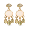 Clous d'oreilles - Rose Labradorite