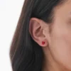 Clous d'oreilles - Ruby Hearts