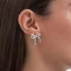 Clous d'oreilles - Silver Bows