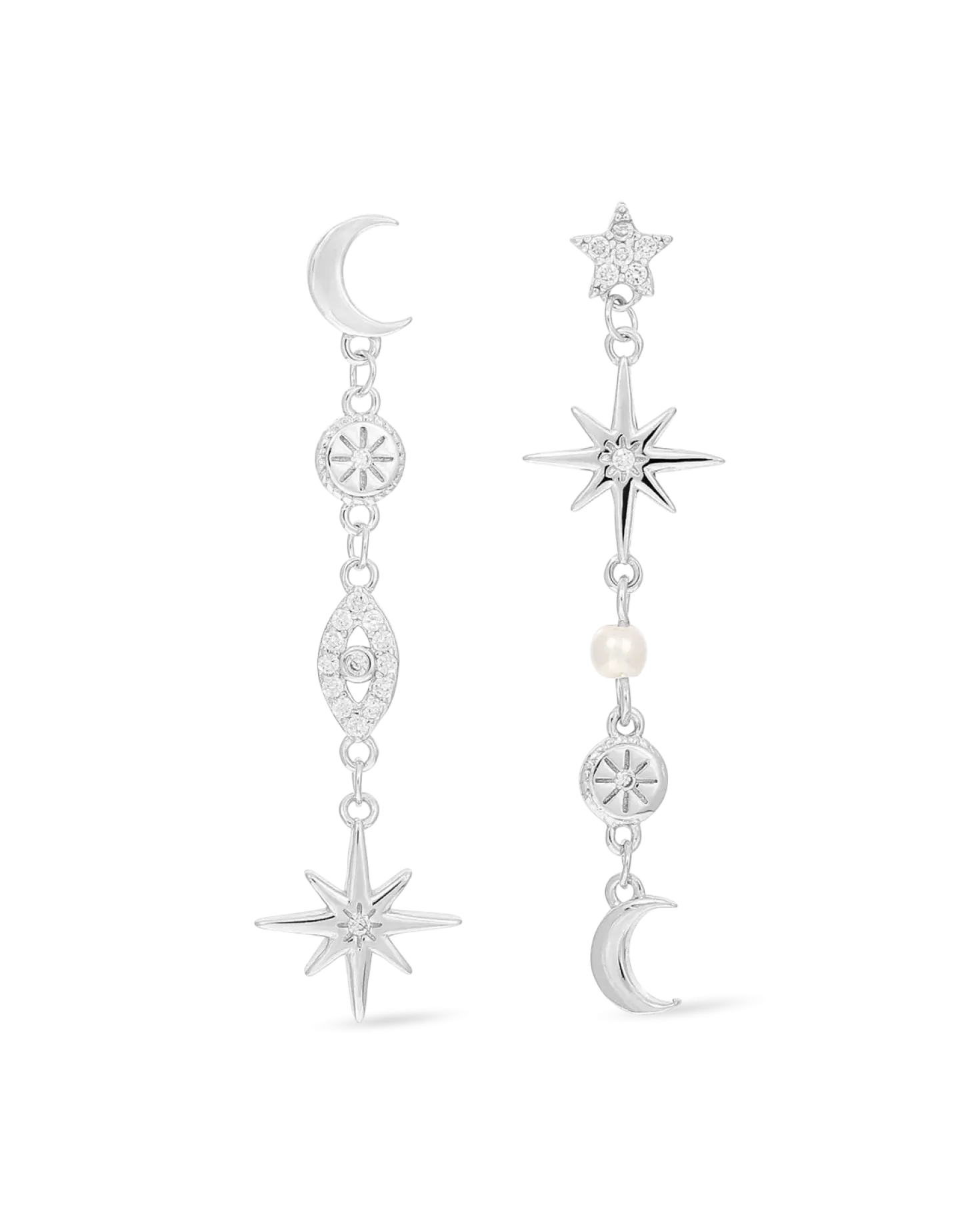 Clous d'oreilles - Silver Galaxy