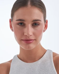 Clous d'oreilles - Silver Iceflower