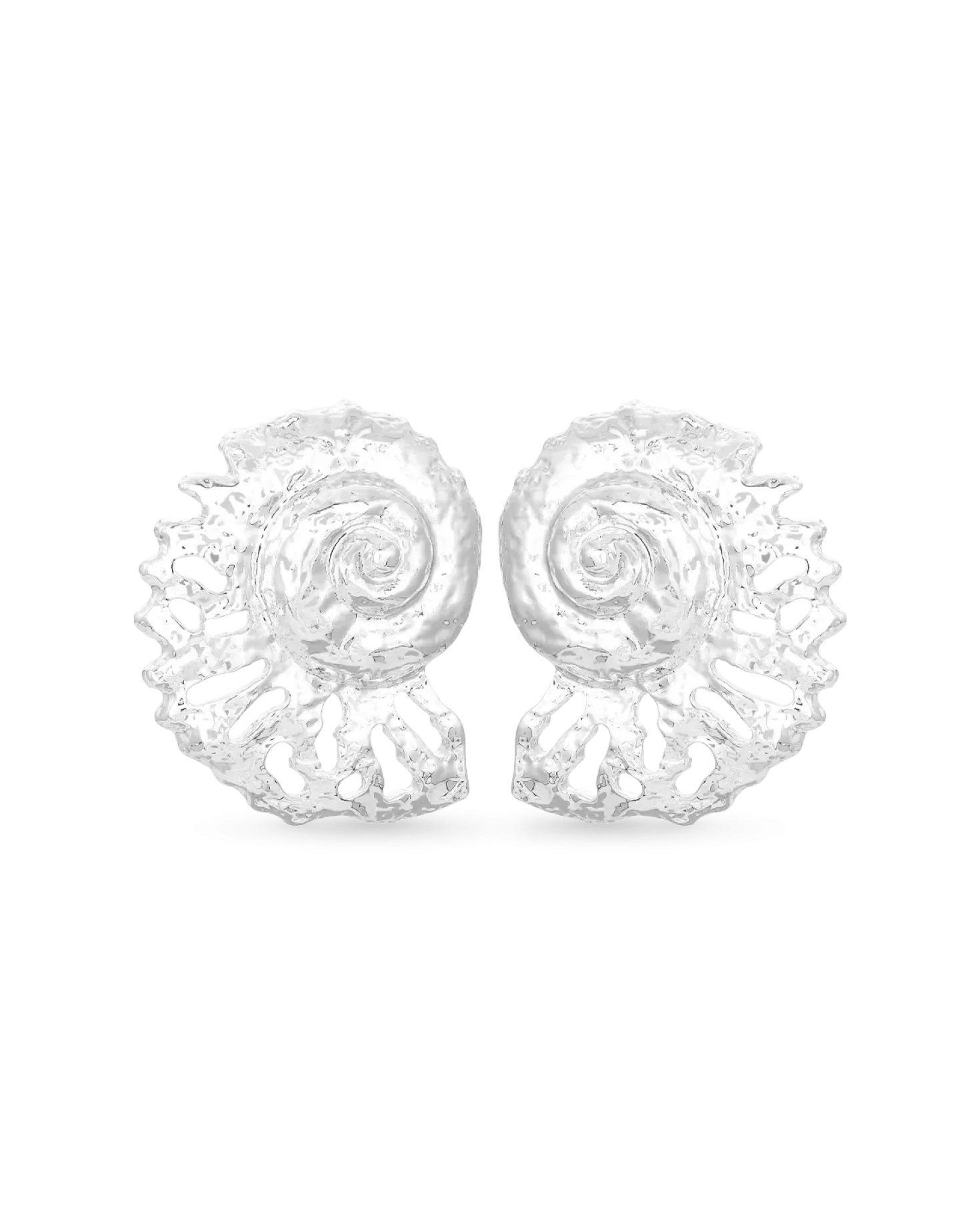 Clous d'oreilles - Silver Nautilus