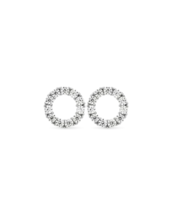 Clous d'oreilles - Silvery Circle