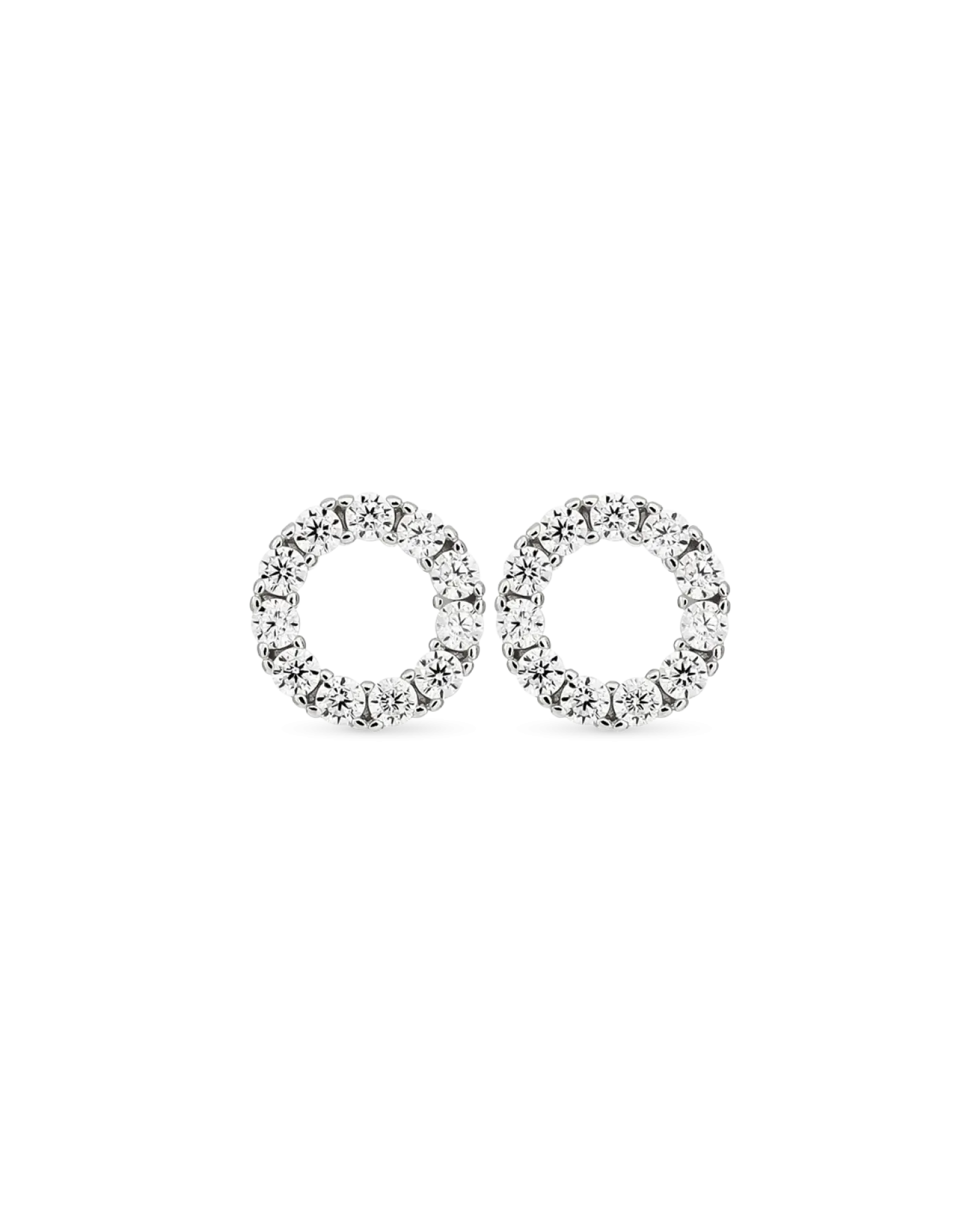 Clous d'oreilles - Silvery Circle