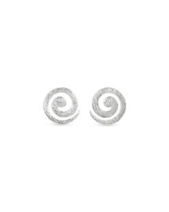 Clous d'oreilles - Silvery Spiral