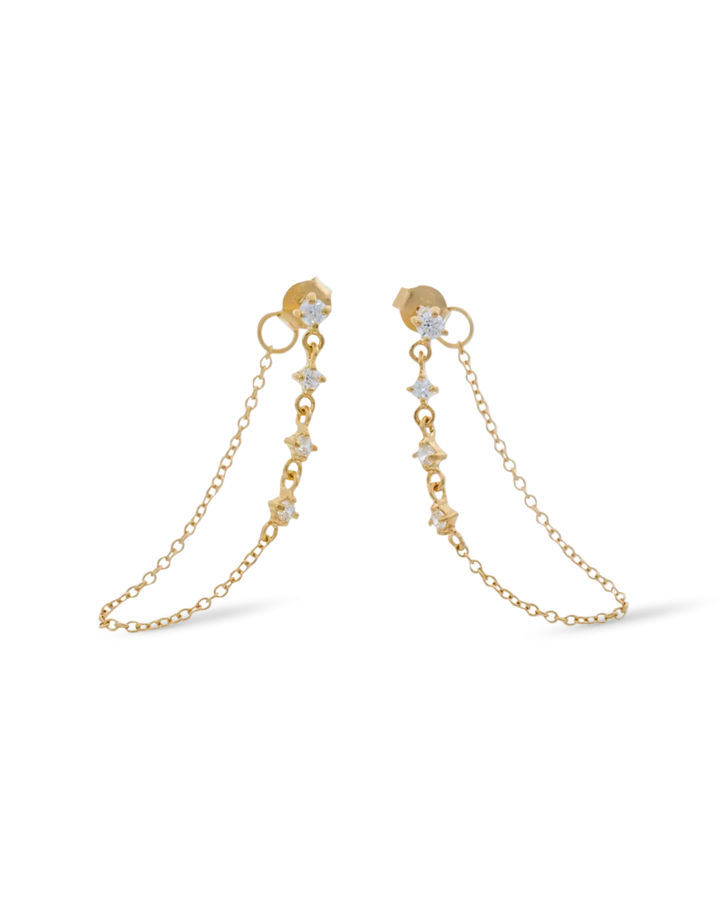 Clous d'oreilles - Sparkle Chain