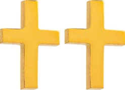 Clous d'oreilles - Steel Cross