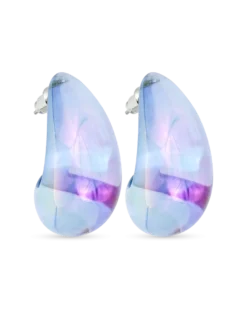 Clous d'oreilles - Transparent Blue
