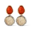 Clous d'oreilles - Vintage Orange