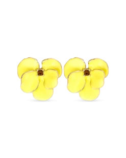 Clous d'oreilles - Yellow Flower