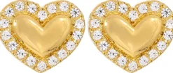Clous d'oreilles - Zirconia Hearts